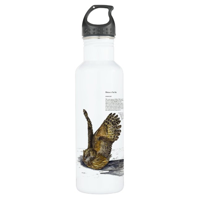 Botella de agua de búho en peligro de extinción de (Anverso)
