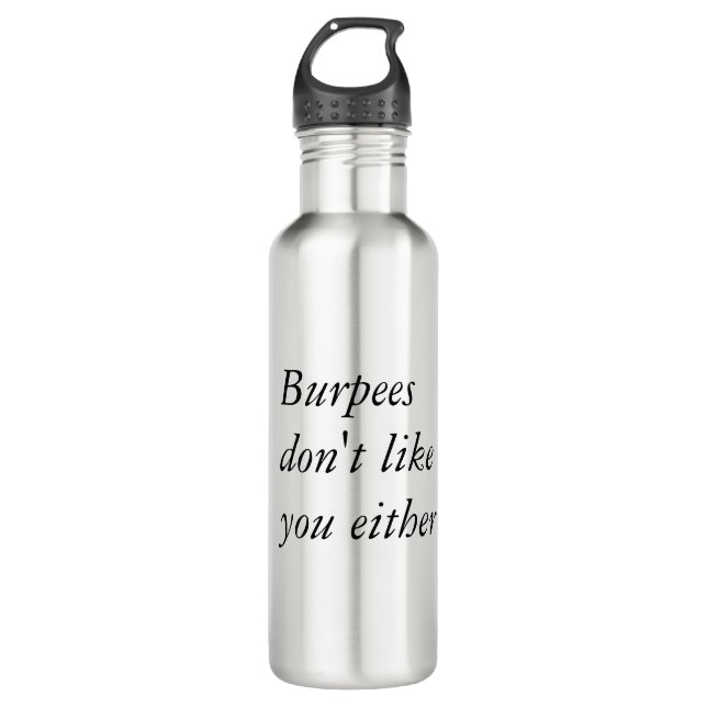 Botella de agua de Burpees (Anverso)