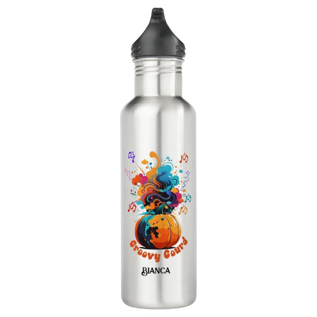 Botella de agua de calabaza de otoño - Groovy Gour (Derecha)
