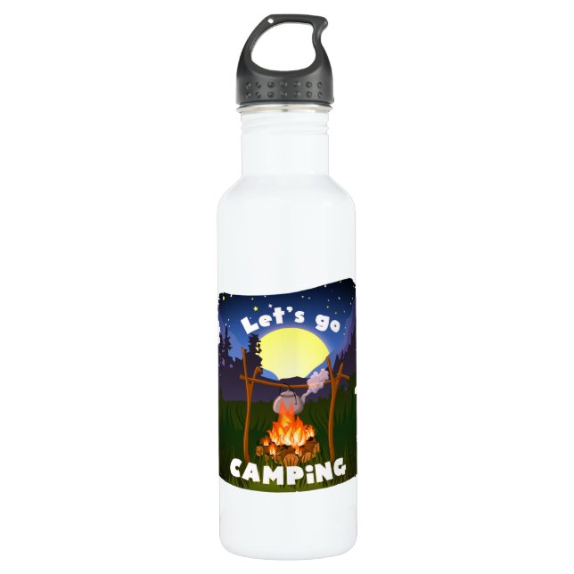 Botella de agua de camping (Anverso)