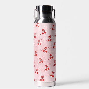 Botella de agua de cereza