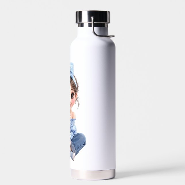 Botella de agua de chica de anime Kawaii (Izquierdo)