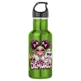 Botella de agua de chicle So Demure™ Pink Glam Gir