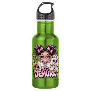 Botella de agua de chicle So Demure™ Pink Glam Gir