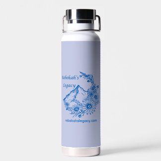 Botella de agua de cobre con logotipo de la herenc