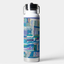 Botella de agua de colcha de patchwork