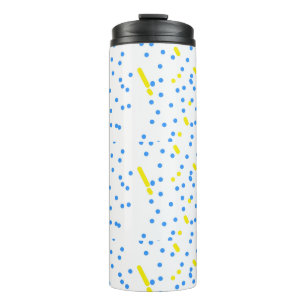 Botella de agua de cometas de puntos azules meteor