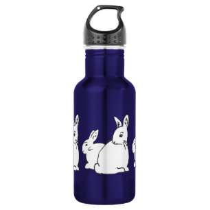 Botella de agua de Conejos blancos