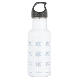 Botella de agua de copo de nieve