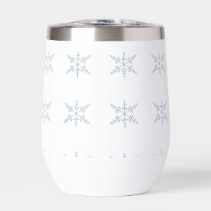 Botella de agua de copos de nieve