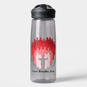 Botella de agua de Count Breathe Sing