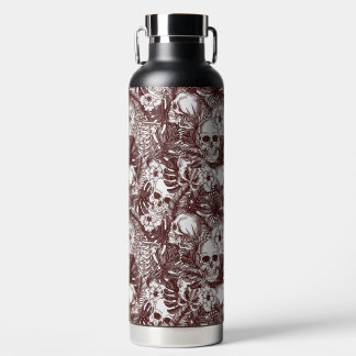 Botella de agua de cráneo de jungla