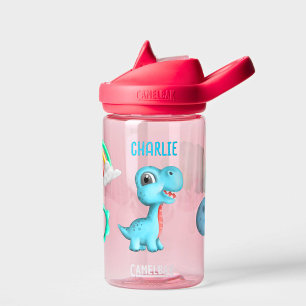 Botella de agua de dinosaurio, niños cutúan dino