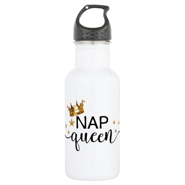 Botella de agua de encargo (18 onzas), blanca (Anverso)