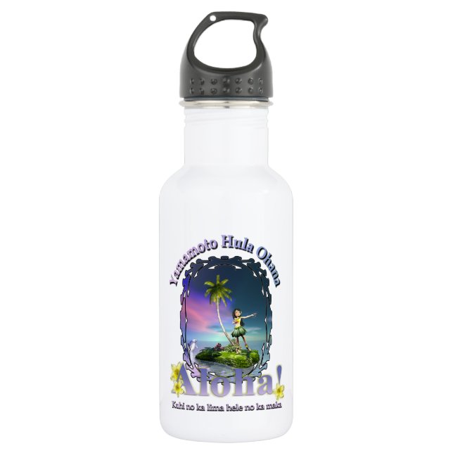 Botella de agua de encargo 4 de Yamamoto Hula (Anverso)
