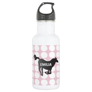 Botella de agua de encargo con los puntos, el