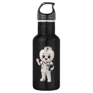 Botella de agua de enfermera Kawaii linda   Regalo