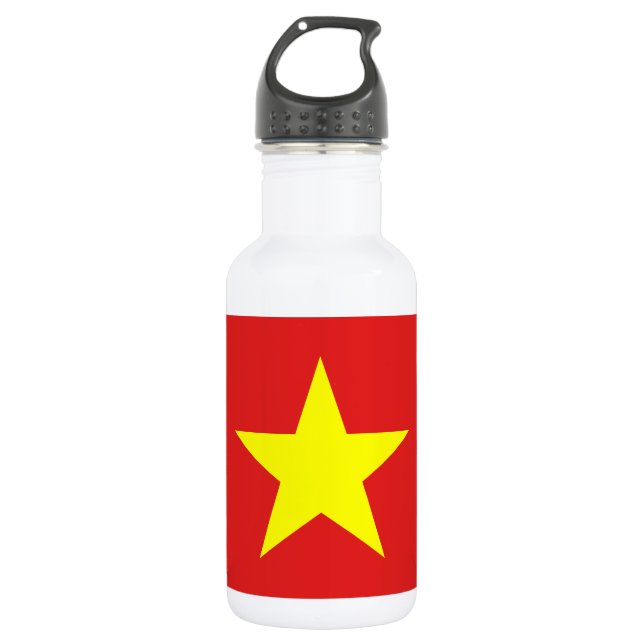Botella de agua de estrella amarilla de la bandera (Anverso)