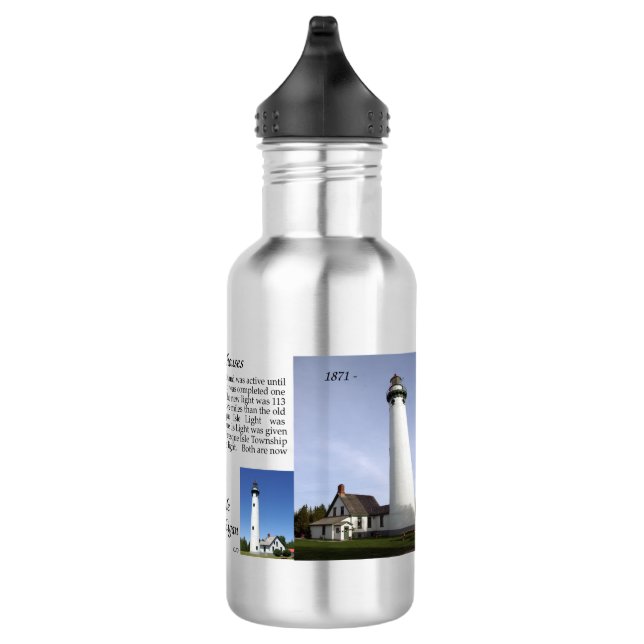Botella de agua de Faros de la Isla Presque (Derecha)