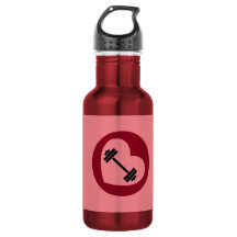Botella de agua de fitness.