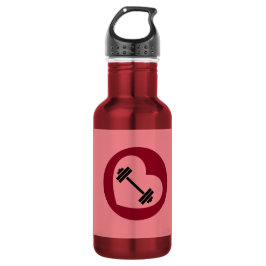 Botella de agua de fitness.