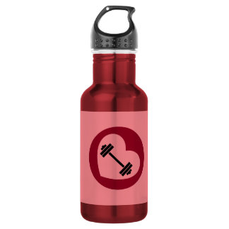 Botella de agua de fitness.