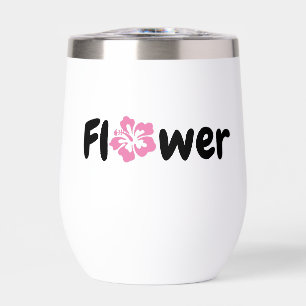 Botella de agua de flores