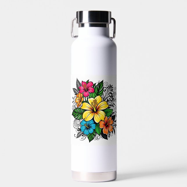 Botella de agua de florín vibrante (Delantero)