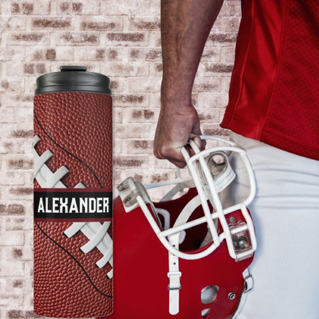 Botella de agua de fútbol americano personalizada (Subido por el creador)
