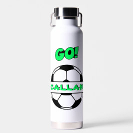Botella de agua de fútbol de acero inoxidable (22 