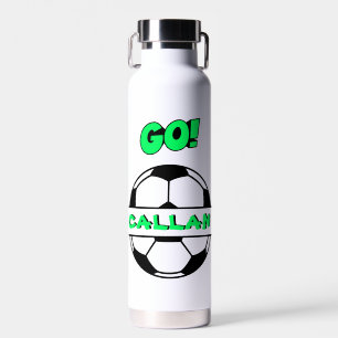 Botella de agua de fútbol de acero inoxidable (22