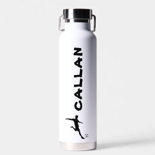 Botella de agua de fútbol de acero inoxidable (22 