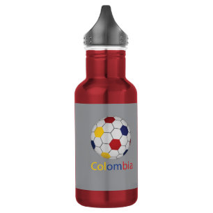 Botella de agua de fútbol de Colombia