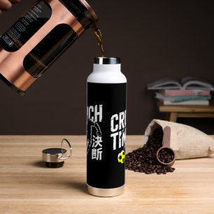 Botella de agua de gato de fútbol americano de Cru