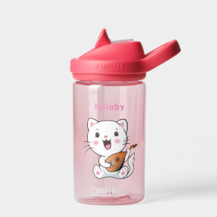 Botella de agua de gato musical adorable
