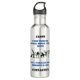 Botella de agua de gimnasia masculina