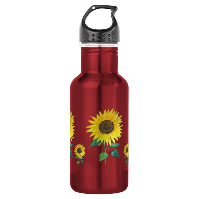 Botella de agua de girasol (Anverso)