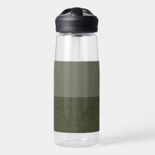 Botella de agua de gradiente verde Moss personaliz