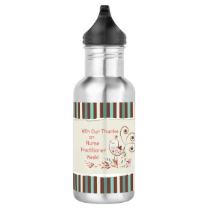 Botella De Agua De grupo, feliz semana de enfermeras practicantes