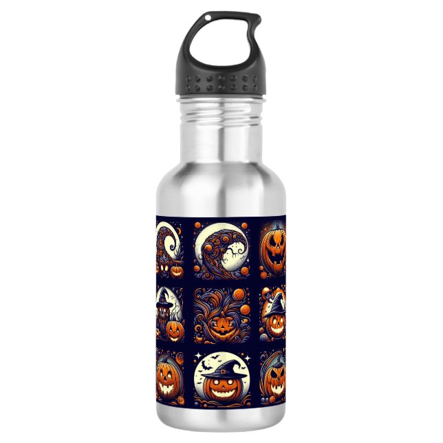 Botella de agua de Halloween (Anverso)
