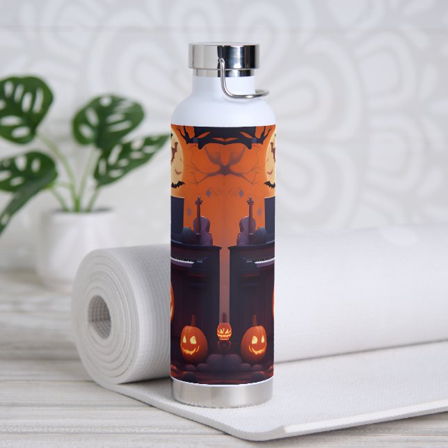 Botella de agua de Halloween y Música (Yoga)