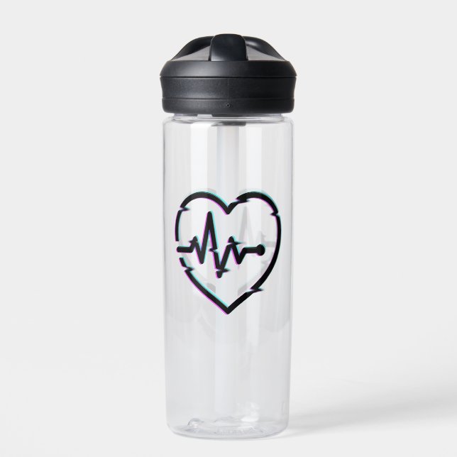Botella de agua de Heart Check CamelBak Eddy® (Delante)