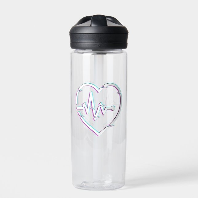 Botella de agua de Heart Check CamelBak Eddy® (Delante)