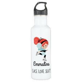 Botella de agua de hielo Redhead Peace Love Skate