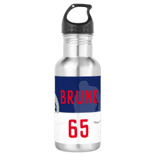 Botella de agua de hockey personalizada