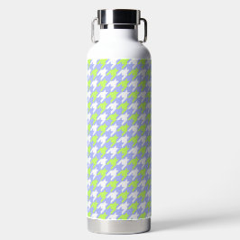 Botella de agua de houndstooth