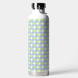 Botella de agua de houndstooth