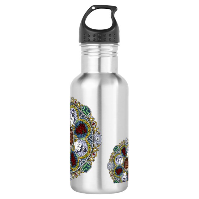 Botella de agua de invierno Nouveau (Anverso)