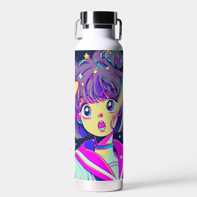 Botella de agua de Kawaii Anime Chica (Delantero)