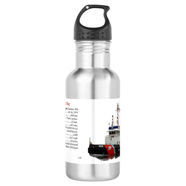 Botella de agua de la Bahía de Bristol WTGB 102 (Anverso)